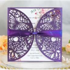 Butterfly Invitation Wedding Supplies Marriage Invitation Card Laser Cut Paper
